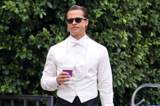 Brad Pitt spotted dressed to the nines on set of ‘Babylon’