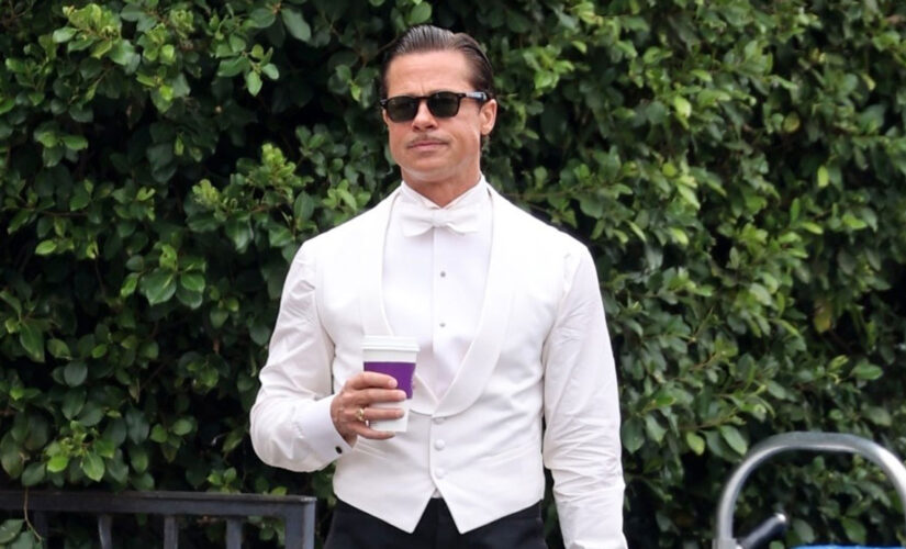 Brad Pitt spotted dressed to the nines on set of ‘Babylon’