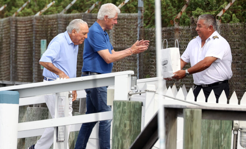 Bill Clinton spotted in Hamptons boarding yacht with Epstein-connected billionaire sugar baron brothers