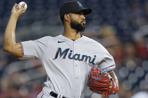 Alcantara takes no-hitter into 7th, Marlins blank Nats 3-0