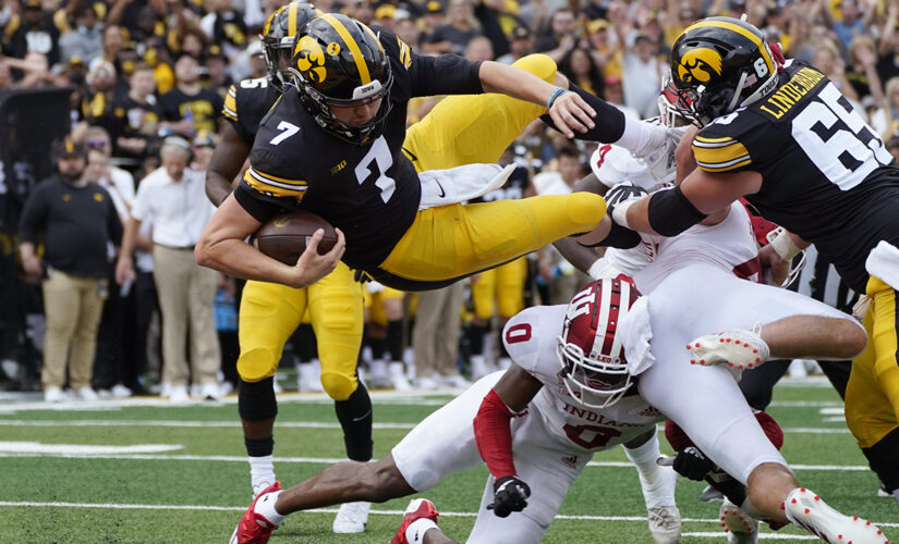 No. 18 Iowa’s defense silences No. 17 Indiana, 34-6