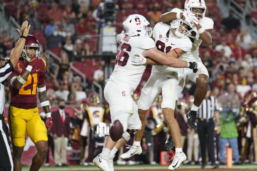 McKee leads Stanford’s 42-28 upset rout of No. 14 USC