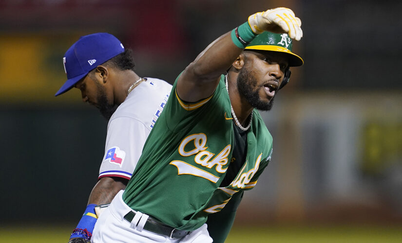Olson’s 4 RBIs lead A’s past Rangers for 3rd straight win