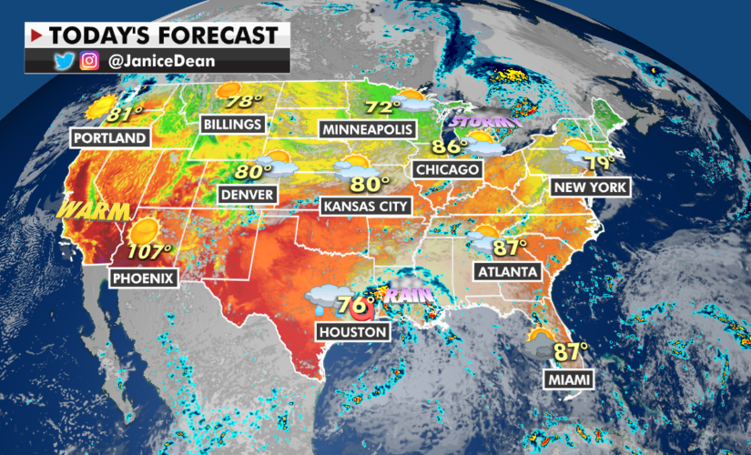 Tropical Storm Nicholas hits Gulf Coast as severe thunderstorms possible over Central Plains to the Northeast