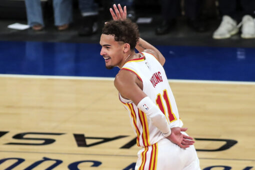 Trae Young back at MSG — this time playing a wrestling heel