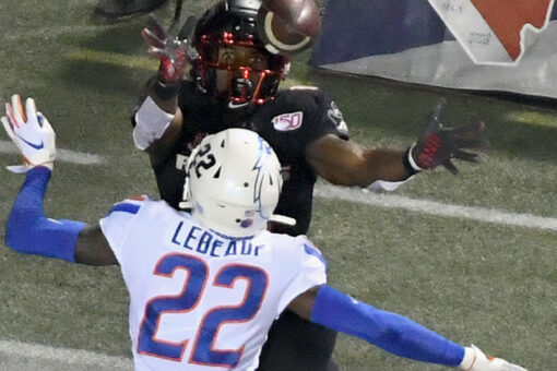 Boise State’s Tyric LeBeauf returns interception 100 yards for touchdown