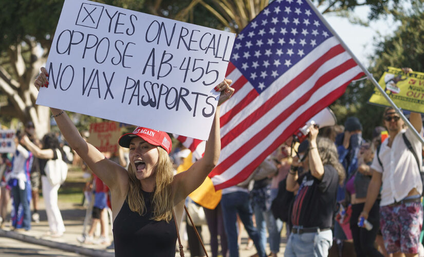 Los Angeles bars protests at homes after anti-vaccine rally supporters show up at officials’ residences