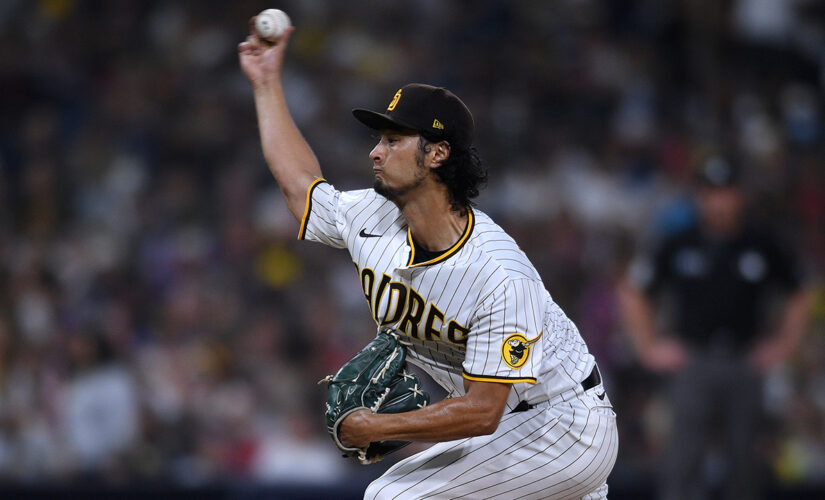 Darvish earns 1st win in 11 starts, Padres beat Angels 8-5