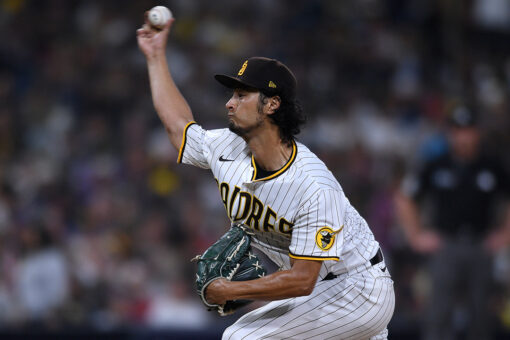 Darvish earns 1st win in 11 starts, Padres beat Angels 8-5