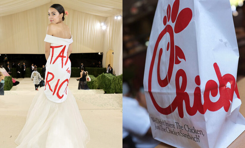 AOC’s Met Gala dress sparks Chick-fil-A comparisons