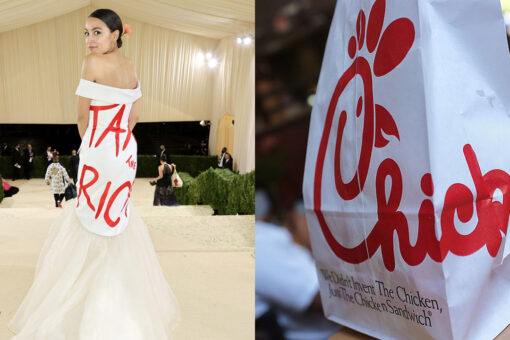 AOC’s Met Gala dress sparks Chick-fil-A comparisons