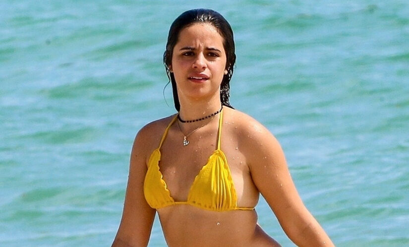 Camila Cabello shows off her curves in thong bikini while enjoying beach day in Miami