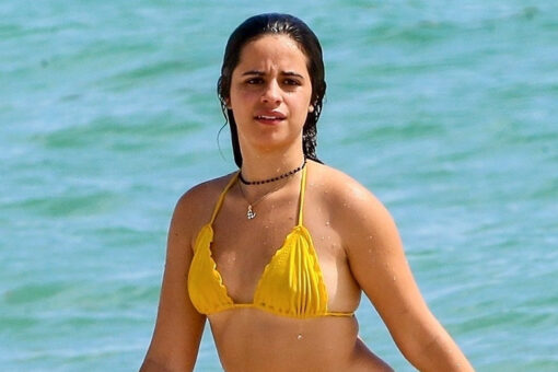 Camila Cabello shows off her curves in thong bikini while enjoying beach day in Miami
