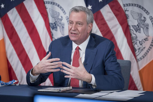 New York City Mayor Bill de Blasio doesn’t rule out running for governor