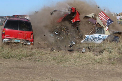 North Dakota’s ‘Flying Farmer’ wrecks car during daredevil jump