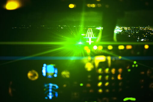 Laser strikes on airplanes rose from 2019 to 2020