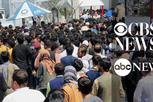 Mainstream networks ABC and CBS nighly newscasts skip left-behind Americans in Afghanistan