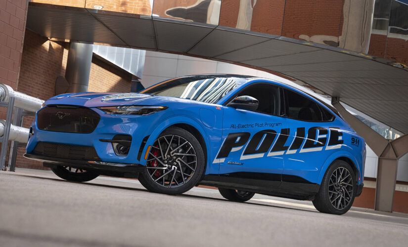 Ford begins testing electric Mustang Mach-E as police car