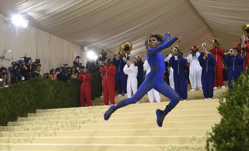 The Met Gala 2021 kicks off with marching band and sparkly looks