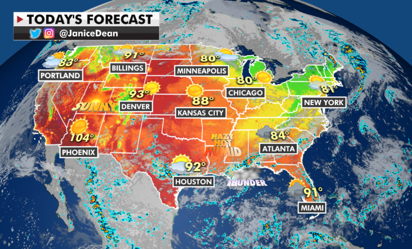 Labor Day forecast: Showers, thunderstorms could appear in these areas