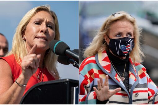 Reps. Greene, Dingell get into shouting match on Capitol steps over abortion bill