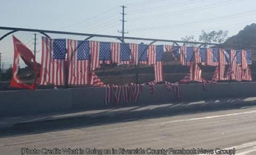 Flags honoring 13 US service members killed in Kabul airport attack vandalized in California