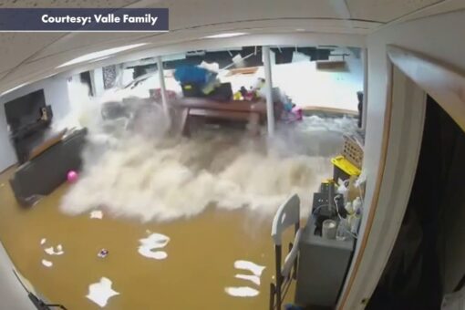 SEE IT: Ida floodwaters burst through New Jersey basement