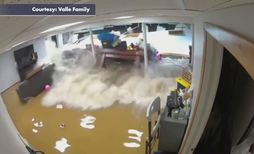 SEE IT: Ida floodwaters burst through New Jersey basement