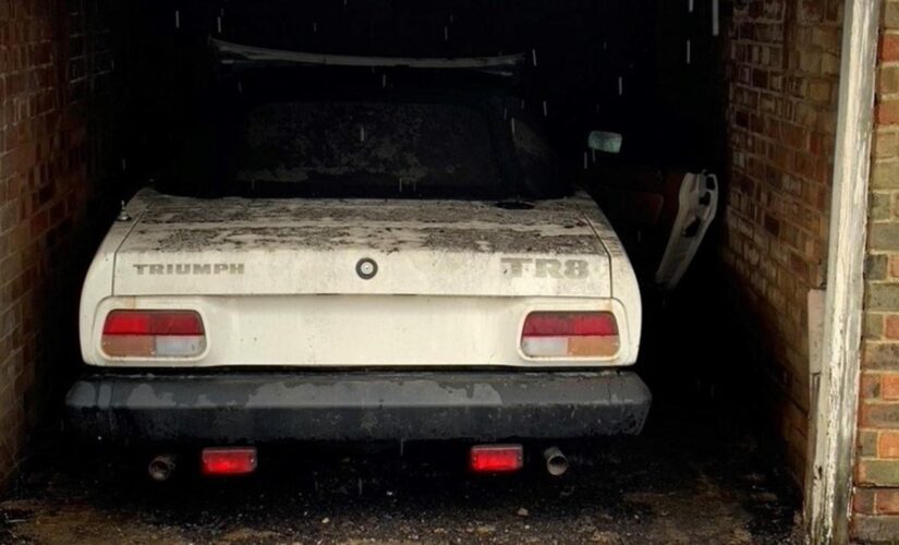 Rare Triumph TR8 ‘English Corvette’ found parked in garage for 40 years