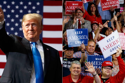 Trump brings soldier who pulled baby over Kabul wall onto stage at rally prompting ‘USA!’ chants