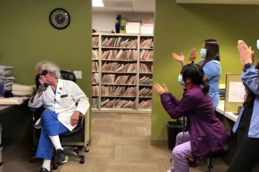 Fertility doctor’s unique way of announcing pregnancies warms hearts