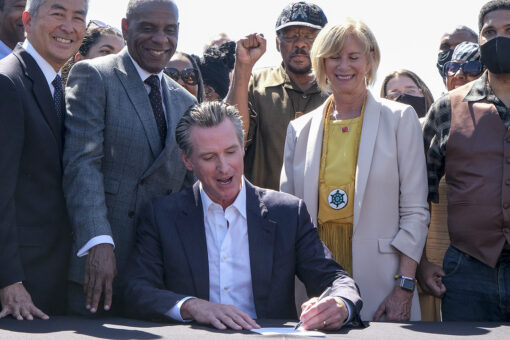 Gavin Newsom signs bill to return seized beachfront land to Black couple’s descendants