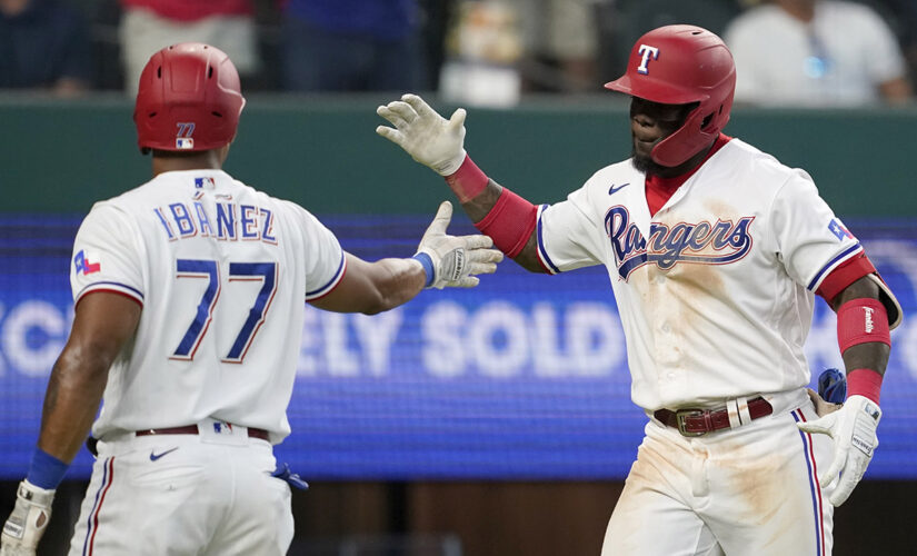 Garcia sets rookie HR record in 7-6 Rangers win over Angels