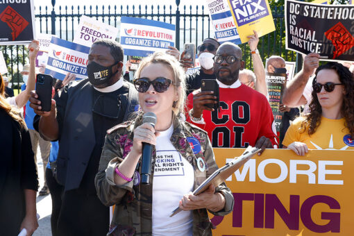 Alyssa Milano arrested during voting rights protest outside of the White House