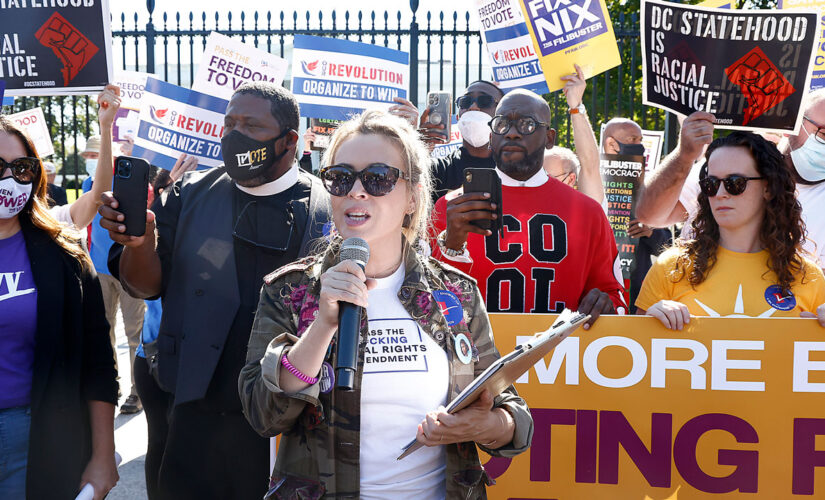 Alyssa Milano arrested during voting rights protest outside of the White House