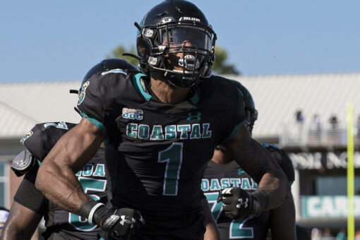 No. 16 Coastal Carolina swarms Louisiana Monroe in 59-6 win