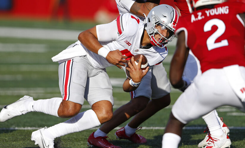 C.J. Stroud throws five TD passes, No. 11 Ohio State rolls