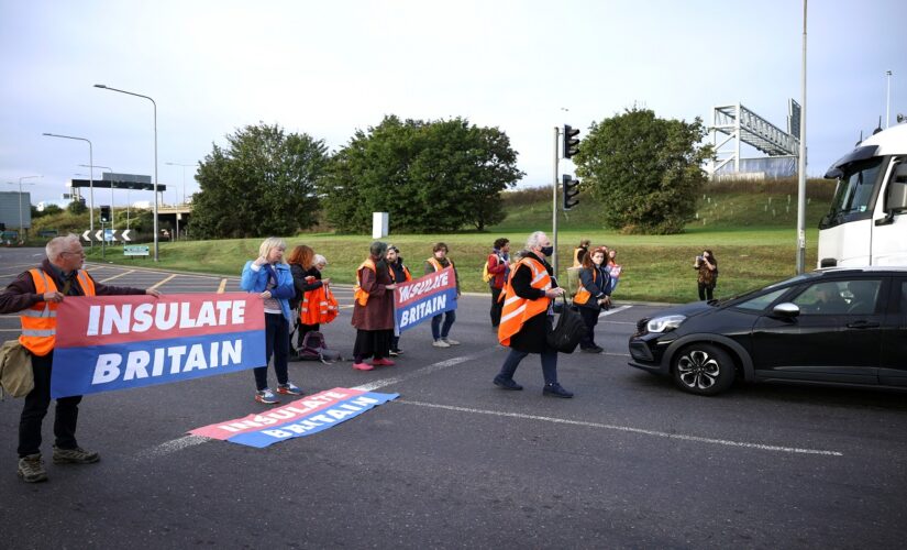 British mother drives SUV into climate protesters blocking road: ‘I’m not joking’