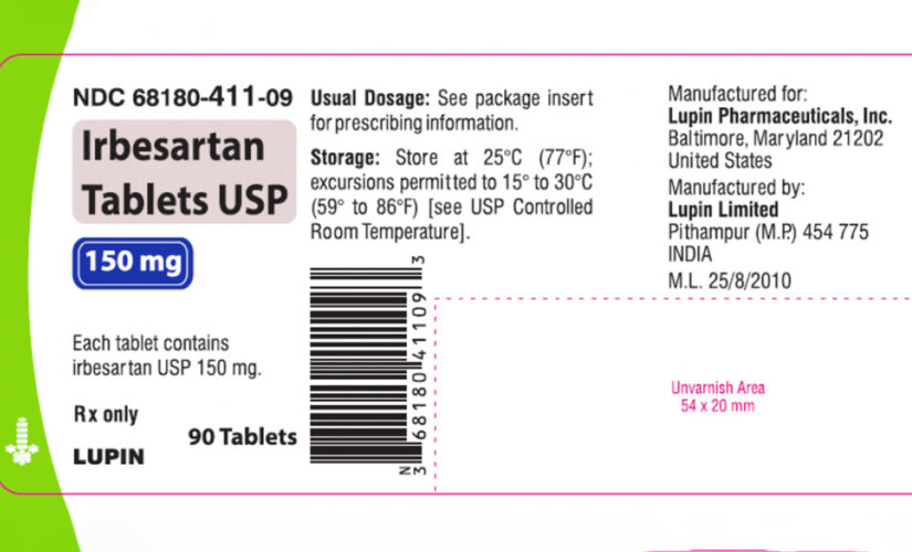 Blood pressure medication recalled over possibly containing cancer-causing ‘impurity’