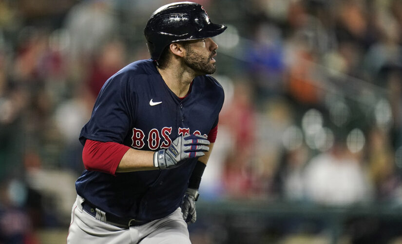 Boston’s JD Martinez sprains ankle by stumbling over base