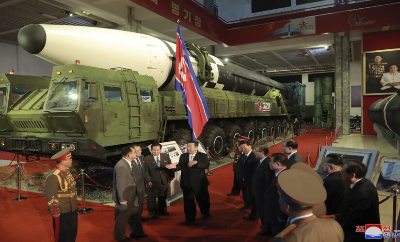 Kim vows ‘invincible’ North Korea military during rare exhibition of weapons