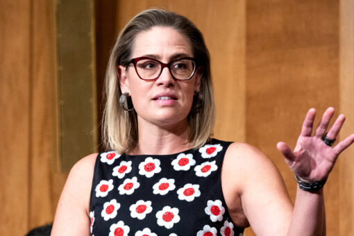 Kyrsten Sinema hounded by activists at Boston Marathon