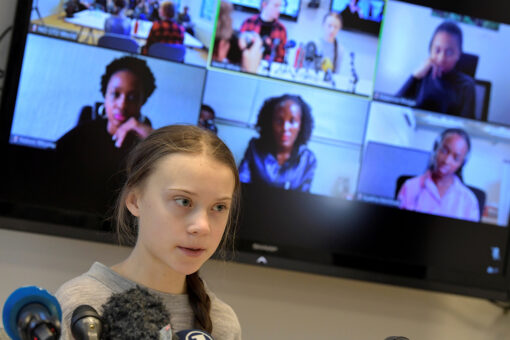 Greta Thunberg dances, sings ‘Never Gonna Give You Up’ during climate event