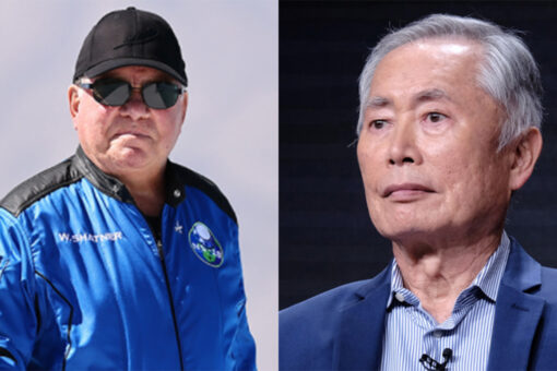 William Shatner claps back at George Takei’s body-shaming comments following Blue Origin flight: ‘Don’t hate’