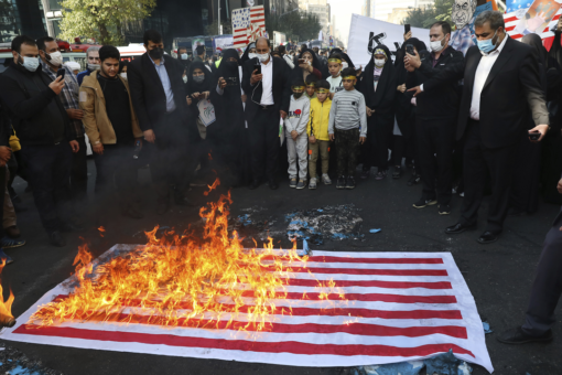 Iranians mark anniversary of 1979 US embassy takeover by chanting ‘Death to America’