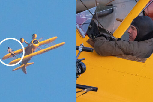 Tom Cruise spotted dangling from airplane wing while filming &apos;Mission: Impossible 8&apos;