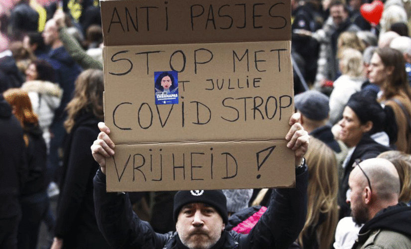 Thousands protest in Belgium against COVID-19