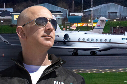 Jeff Bezos flies gas-guzzling private jet to Glasgow climate change summit