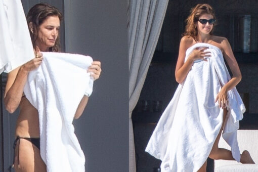 Cindy Crawford, daughter Kaia Gerber slip into matching two-pieces while vacationing in Cabo San Lucas