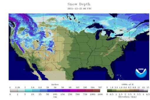 Christmas 2021: Where in the United States is having a white Christmas?